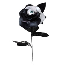 Black Artificial Eyeball Roses for Halloween Decor