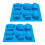 2Pcs High Temperatures Resistant Food Safe Silicone Baking Molds 1