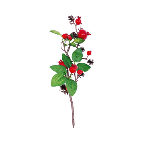 Foam Artificial Christmas Berry Branches34.5cm