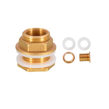 Brass Bulkhead Fitting with Silicone Seal3/8"1/2"