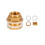 Brass Bulkhead Fitting with Silicone Seal3/8"1/2" 1