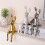 Brass Rabbit Figurine Statue Ceramic Electroplated 1 Piece 5