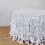 Taffeta Table Skirt 17 ft x 29 in White 3