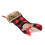 Red Christmas Stocking with Snowman & Deer Design 1