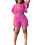 Completo da donna composto da top con scollo a V e volant e pantaloncini. 4