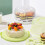 Round Cake Carrier with Lid and Foldable Handle Purple 10.2 4