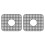 Silicone Kitchen Sink Mat Grey34.5x29.5cm2-Pack 1