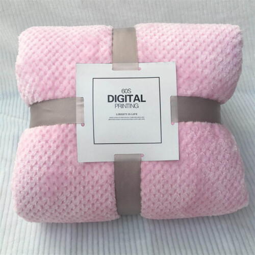 3D Turtle Shell Jacquard Throw Blanket Pink 28x59 inch 2