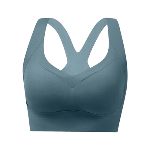 Seamlessly Gathering Top Support Crisscross Back-dark blue L