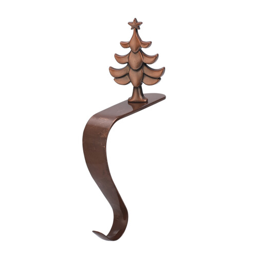 Iron Christmas Stocking Hooks – Copper, Black, Bronze (10