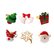 Kerstservetringen van legering voor feestelijke tafeldecoratie