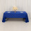 Royal Blue Lamour Satin Rectangular Tablecloth 60 x 126 in 1