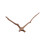 Walnut Wood Clock Hands Set – High Torque, Silent DIY 1