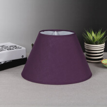 Purple Cotton-Polyester Lamp Shade for Desk Lamps