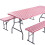 AUQ Red & White Check PVC Tablecloth for 6ft Rectangular 1