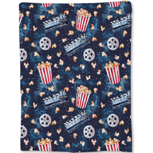 Filmaften popcorn tæppe 60x80 cm