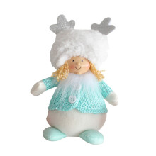 Christmas Plush Doll13x19cm Multi-Colour Soft Decor