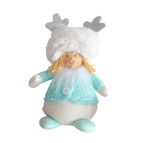 Christmas Plush Doll13x19cm Multi-Colour Soft Decor
