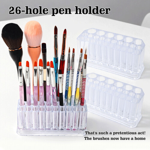 Transparenter Acryl-Nagelkunst-Werkzeug-Organizer mit 26 Fächern 1