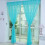 Leaf Pattern Polyester Sheer Curtain Panel (2 pcs) 3