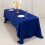 Royal Blue Lamour Satin Rectangular Tablecloth 60 x 126 in 2