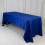 Royal Blue Lamour Satin Rectangular Tablecloth 60 x 126 in 4