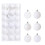 36pcs Shatterproof Christmas Tree Baubles 6cm 5