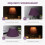 Abat-jour plissé violet pour lampe de table, coton-polyester 2