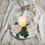 Artificial Rose & Leaf Candle Wreath 23 cm 5