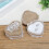 Heart-Shaped Linen Ring Box984.5cm 4