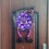 LED Halloween Wreath60x38cm Purple Light Witch Decor 3