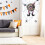 LED Halloween Wreath60x38cm Purple Light Witch Decor 5
