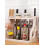 Double Layer Plastic Spice Rack40x25x31cm 8