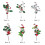 Foam Artificial Christmas Berry Branches34.5cm 6