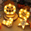 Enfeite de Halloween de madeira com LED – Morcego, Estrela, Abóbora – 6