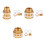 Brass Bulkhead Fitting with Silicone Seal3/8"1/2" 6