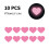 Multipurpose Waterproof Reflective Heart Vehicle Stickers-Pink 6