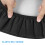 Black Cotton-Polyester Round Stool Cover 33cm 3