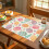 Linen Placemat with Easter Rabbit Design Set of 4 2