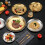 Grill- und Dessertteller aus Edelstahl, mattiert 3
