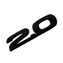 Spatborden Emblem Kofferbak Badge Sticker 3D-2,0 glanzend zwart
