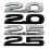 Automobilzubehör 3D ABS Auto Emblem-2,5 glänzendes Schwarz 2