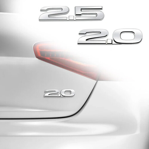 Automobilzubehör 3D ABS Auto Emblem-2,5 glänzendes Schwarz 2