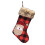 Red Christmas Stocking with Snowman & Deer Design 3