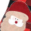 Red Christmas Stocking with Snowman & Deer Design 8