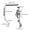 Metal Mantel Hook15.7x10.5x1.5cm Silver 8