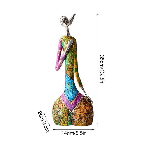 Modern Resin Art Figurine Multicolour3Sizes 2