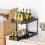 Double Sliding Drawer Sink Organizer40x38x20cm PP 2
