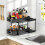 Double Sliding Drawer Sink Organizer40x38x20cm PP 3