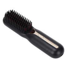 Cepillo alisador de cabello de doble uso 1500mAh negro